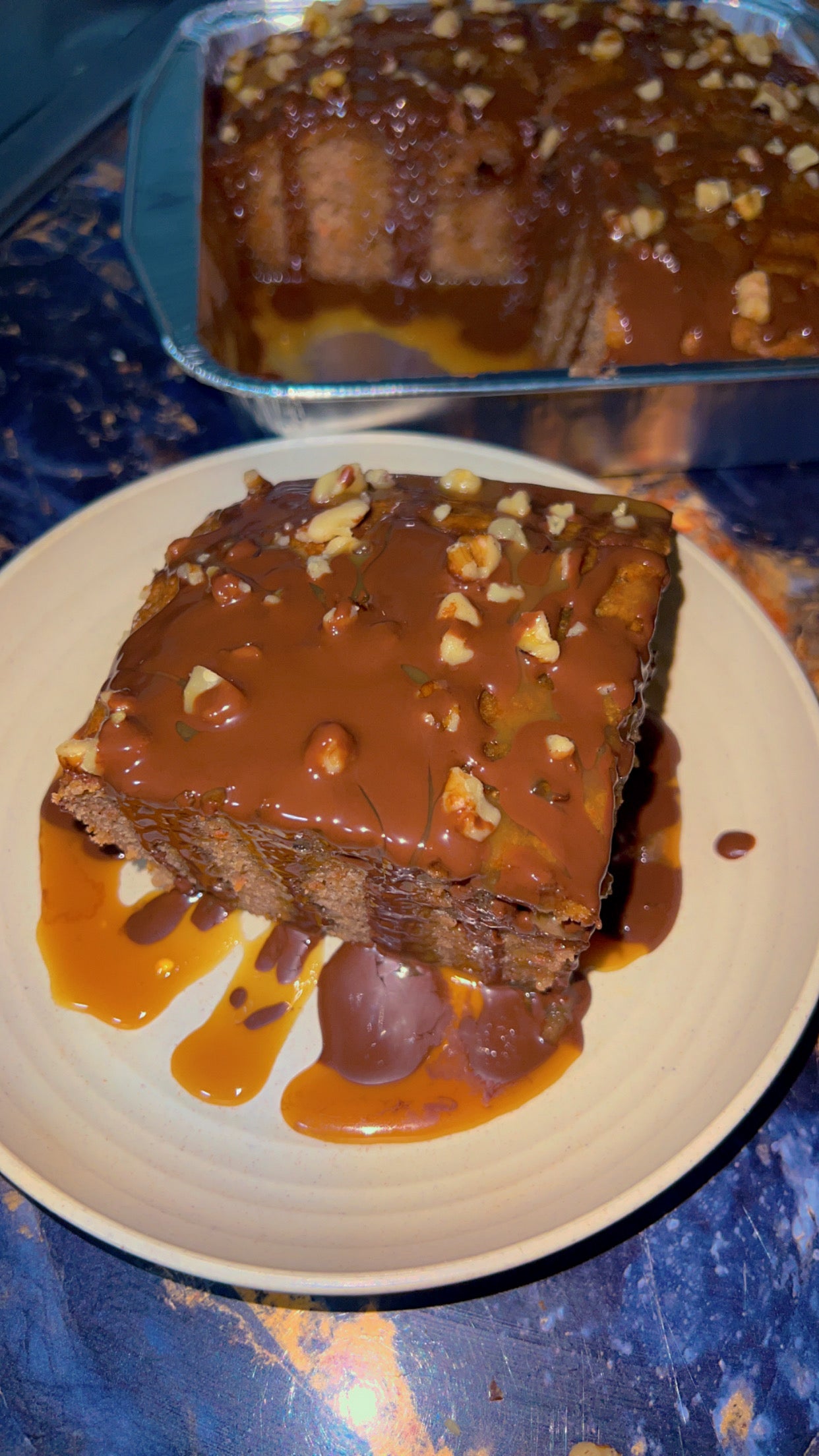 Carrot Nutty Chocolate Cake