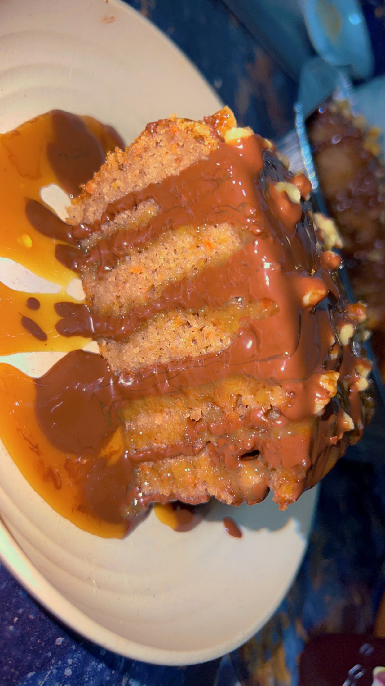 Carrot Nutty Chocolate Cake